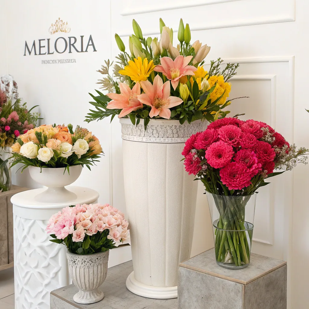 Beautiful flower arrangements at MELORIXA